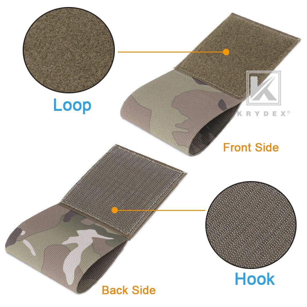 KRYDEX Spiritus Style Tourniquet Elastic Pouch For SOF-T Plate Carrier Chest Rig 2"*3" Hook & Loop Secure Storage Holder