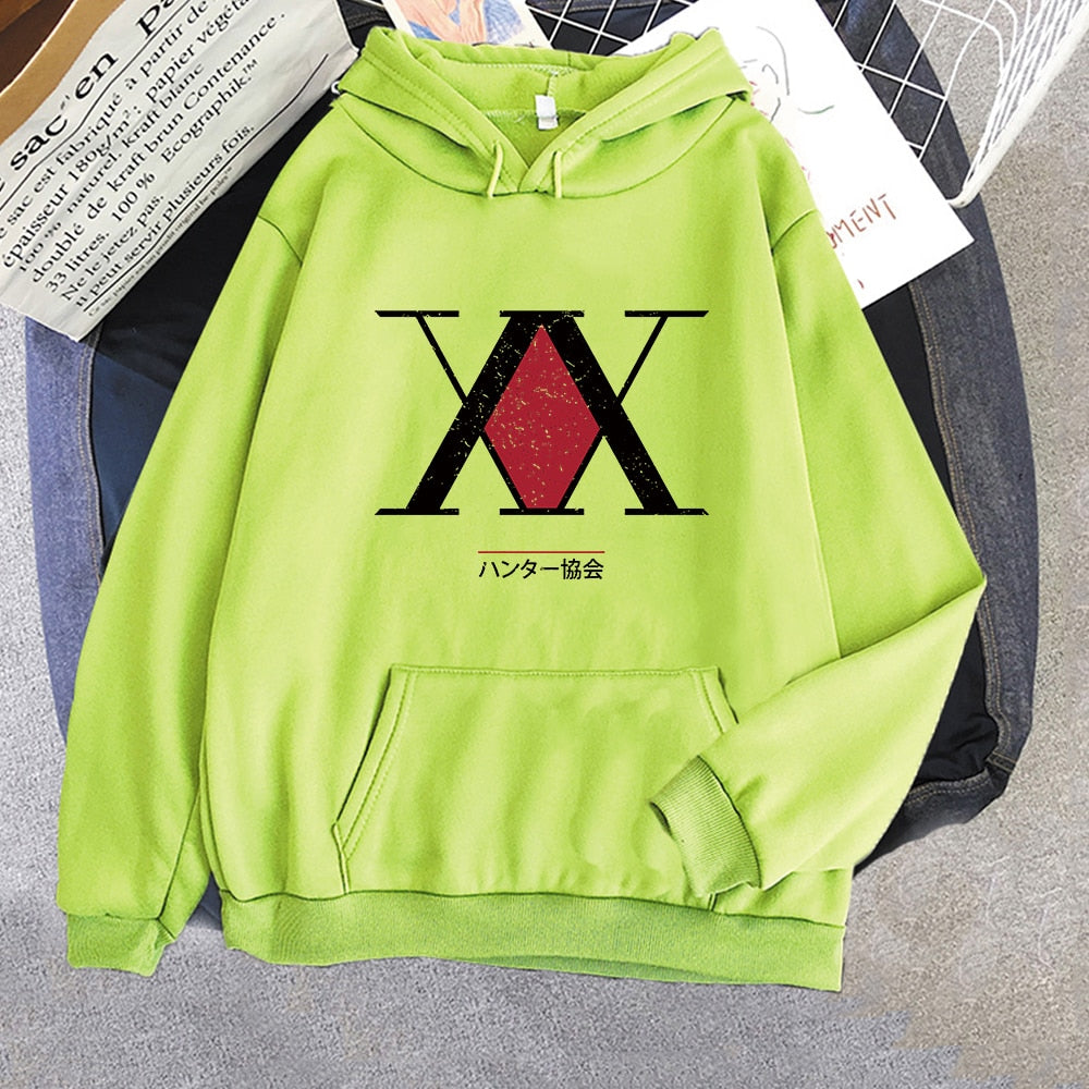 HUNTER X HUNTER Harajuku Pink Pullovers Casual Tops O-neck Women's Hooded Sweatshirt Student casua Hoodie Pullovers Long Sleeves