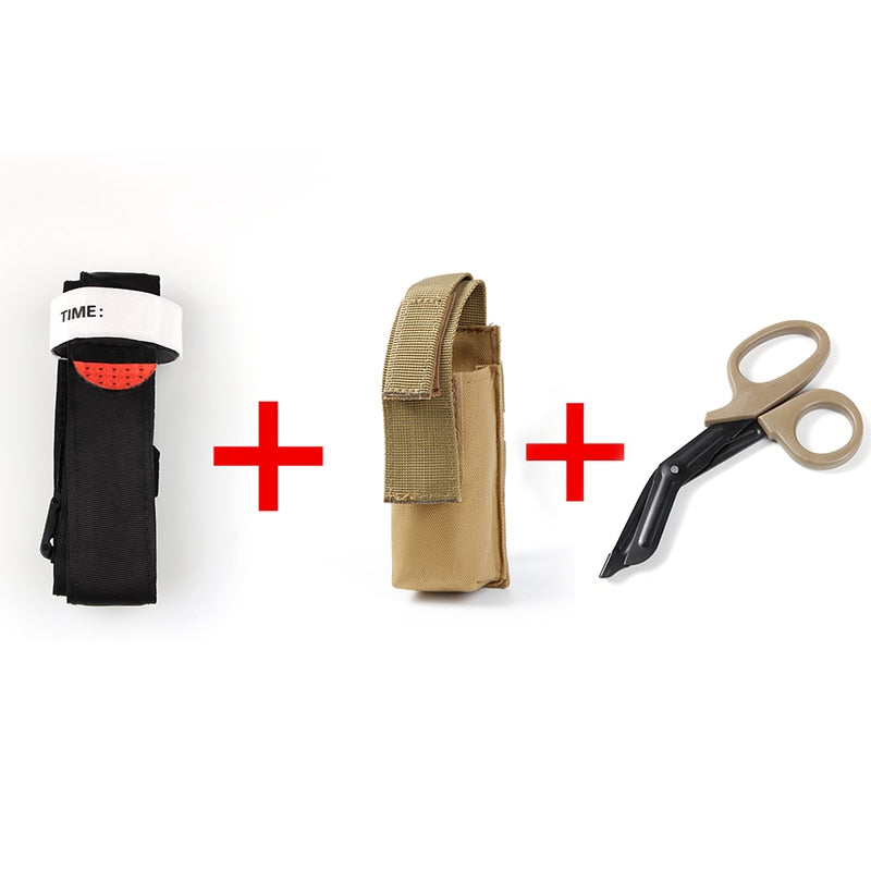 Outdoor Survival Tourniquet Fast Hemostasis Medical Emergency Tactical Military Exploration One-Handed Operation