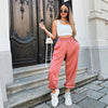 Rockmore Baggy Pencil Pants Women Black Winter Wide Leg Sweat Pants Oversized Joggers Streetwear High Waisted Trousers