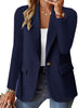Fashion Casual Women Blazer Long-sleeved Solid Color Casual Cardigan Small Suit Jacket For Women Elegant Office Lady Outerwear