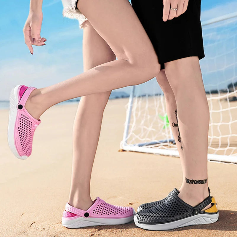 Sandals for Women Men Breathable Beach Shoes Fashion Garden Clog Aqua Shoes Trekking Wading  Size 36-45