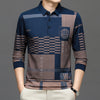 New Summer T Shirts for Men 2023 Short Sleeve Turn-down Collar Letter Printing Button Striped Polo Tees Fashion Pullover Tops
