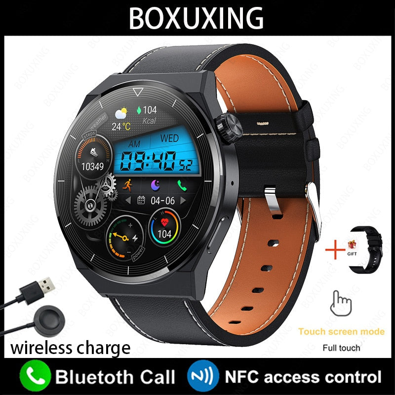 For Phone Xiaomi Huawei Android ECG Smart Watch Men Bluetooth Call  Smartwatch