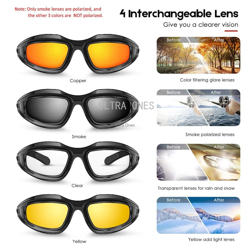 Daisy C5 Tactical Glasses Polarized Airsoft Paintball Shooting Military Goggles Outdoor Hiking Protective Army Sunglasses 4 Lens