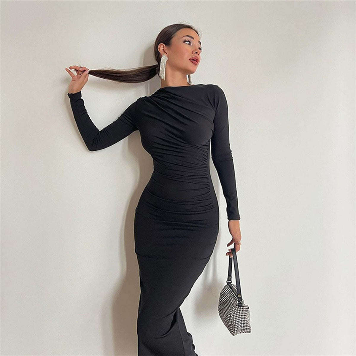 Slim Fit High Class Elegant Long Sheath Dress Women – Aviationkart