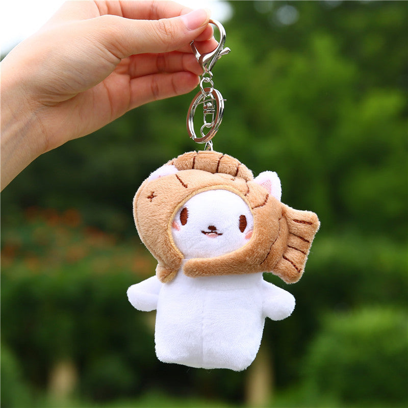 Key Chain-Keybuckle Plush Doll Lovely Cute Look Chick Cat Dog Bear Cloud Hooligan