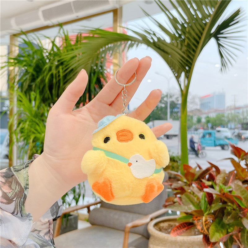 Key Chain-Keybuckle Plush Doll Lovely Cute Look Chick Cat Dog Bear Cloud Hooligan