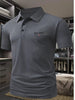 Men's Printed Short-sleeved Lapel Shirt Polo