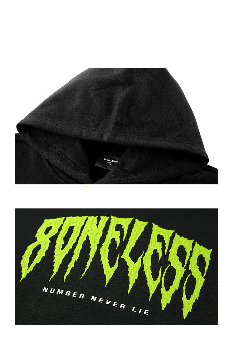 Drawing Printing High Street Sweater American Hooded Long-sleeved Hoodie Trend