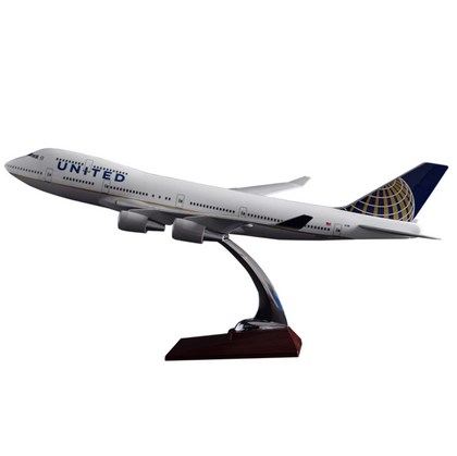 United Airways Boeing 747 Airplane Model (Handmade 47CM)