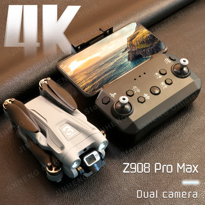 MINI Z908Pro Max Dual4K ESC Professional Drone WIFI FPV Obstacle Avoidance Brushless Four-Axis Folding Rc Quadcopter Toy Gift