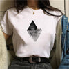 Beautiful Geometry Printed T Shirt Women