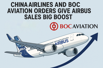 China Airlines and BOC Aviation orders give Airbus sales big boost