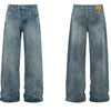 Retro Washed Flared Jeans Trendy Brand Wide Casual Long Pants