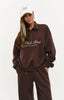 Half-zip Lapel-collar Loose-fit Hoodie