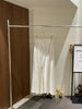 Irregularly Slit Double-Layer Gauze Relaxed-Fit Fishtail Skirt