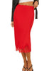 Women's Lace Patchwork Color Block Skirt