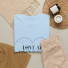 Love at First Flight T‑Shirt – Travel Plane Heart Tee