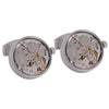 High grade mechanical watch movement shirt cuff link