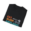 T-Shirt — "Eat. Sleep. Airplanes. Repeat." Pilot Aviation Tee