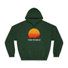 Sunset Vibes Unisex Hooded Sweatshirt - 'THE WORLD' Design