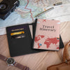 Travel Themed Passport Cover, Travel Itinerary Passport Holder, Gift for Travelers, Adventure Accessory, Vacation Essentials, [...]