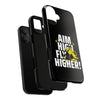 Dynamic Phone Case with Motivational Design - Aim High, Fly Higher!