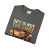 Aviation Pilot T‑Shirt — “Sky Is Not The Limit” Vintage Cockpit Graphic