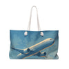 Airplane Travel Weekender Bag, Perfect for Travel Lovers, Vacation Getaway, Beach Days, Gym Tote, Stylish Carry-On Bag
