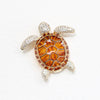 Four-color Epoxy Turtle Brooch