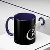 Pilot Pup Coffee Mug — Black Accent Ceramic Mug with Aviator Dog Design (11/15oz)