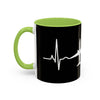 Pilot Heartbeat Coffee Mug — Airplane ECG Travel Lover Gift (11/15oz)