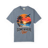 Let's Go Somewhere New T-Shirt - Retro Beach Sunset Travel Tee