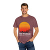 Adventure-Inspired Unisex Garment-Dyed T-shirt - 'The World Is Your Playground'
