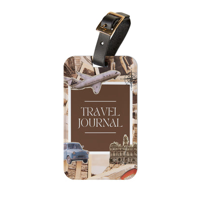Travel-Inspired Luggage Tag | Adventure Lover's Gift | Travel Journal Accessory | Vintage Style Tag | Perfect for Vacations
