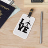 Travel Love Luggage Tag – "LOVE" Airplane Design