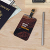 Creative Luggage Tag - Never Stop Creating, Travel Accessory, Gift for Artists, Unique Baggage Tag, Adventure Gear, Personalize Your Journey