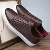 British Style Comfortable Breathable Men's Leather Shoes Low-top Flat Business
