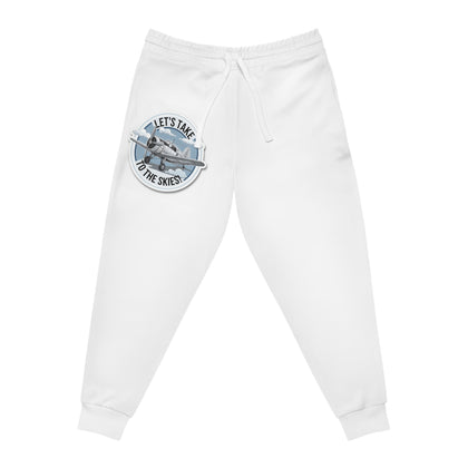 Sky-Themed Athletic Joggers - 