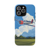 Vintage Airplane Phone Case | Tough Cases, Aviation Gift, Pilot Accessory, Cloud Design, Unique Phone Cover
