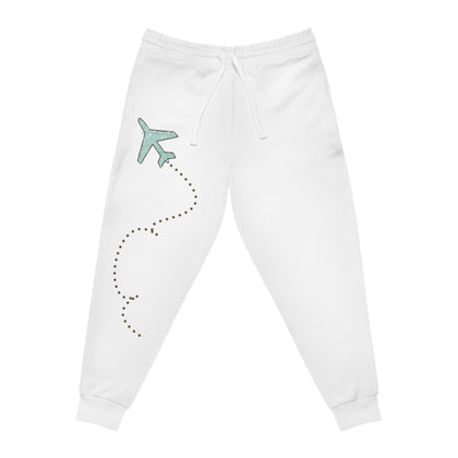 Travel-Inspired Athletic Joggers with Airplane Design