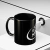 Pilot Pup Coffee Mug — Black Accent Ceramic Mug with Aviator Dog Design (11/15oz)