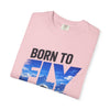 Born to Fly T-Shirt — Airplane Graphic Tee, "Sky Is Not The Limit" Aviation Pilot Shirt