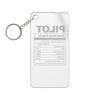 Pilot Nutrition Facts Keychain