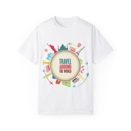 Travel Around the World Unisex T-Shirt - Adventure Shirt for Travelers