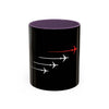 Aviation Jet Mug — Red Leader Flight Trail Coffee Cup (11/15oz)