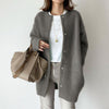 Ins Single Breasted Cardigans Fashion Solid Color Knitted Jacket Women's Autumn Spring Clothing