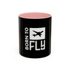 Born to Fly Coffee Mug — Pilot Airplane Travel Gift (11/15oz)