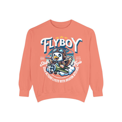 Vintage Flyboy Sweatshirt, Retro Pilot Sweatshirt, Unisex Aviation Design, Gift for Adventurers, Cozy Casual Wear